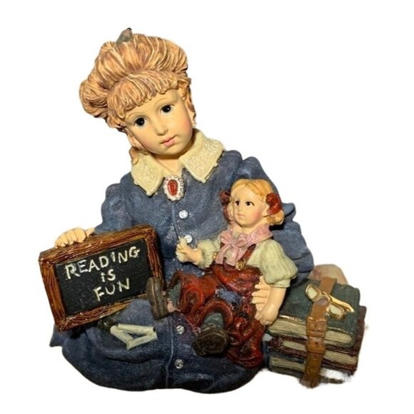 Boyds Yesterdays Child Figurine #3511 Reading Is Fun Limited Edition 1996 - Picture 2 of 4